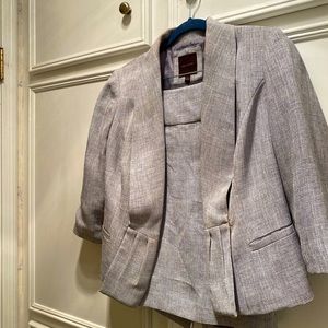 Grey tweed women’s suit with matching skirt